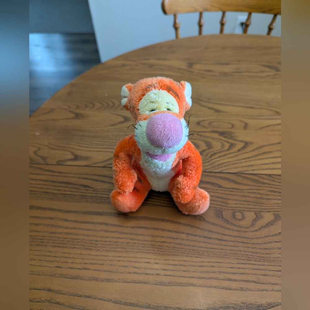 Gund/Disney. Orange and Purple Plush Tiger Toy . Pooh Character Toy. Tigger. 9".
